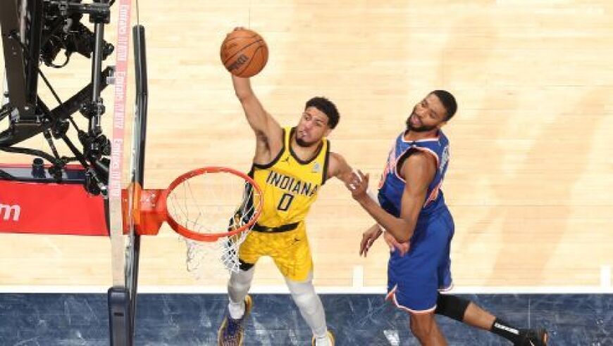 【原声】1日NBA五佳球 哈利伯顿超远三分锁定胜局 托平平步青云禁区施展暴扣