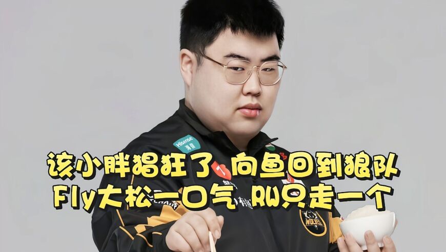 该小胖猖狂了，向鱼回到狼队！Fly大松一口气，RW只走一个