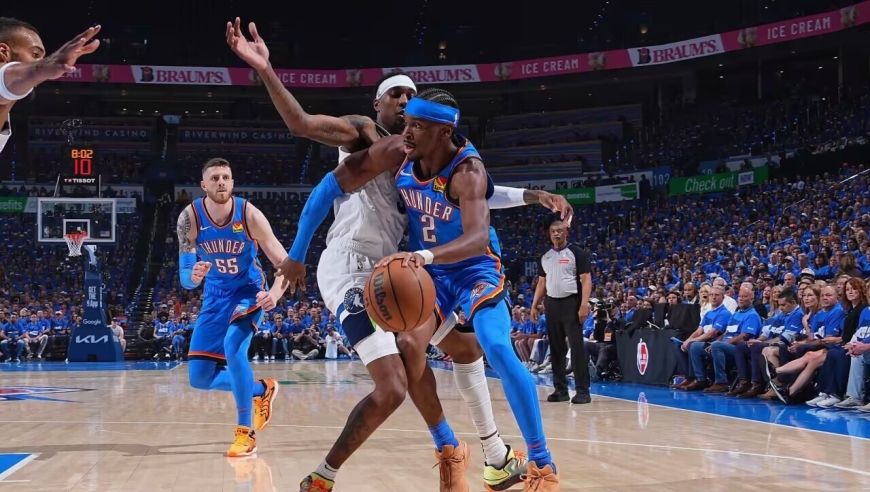 NBA季后赛：雷霆轻取森林狼总分2-0 亚历山大38+8华子32分
