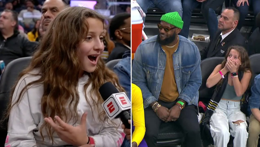 爱恨交织！NBA球星们与观众互动的瞬间：老詹落座惊呆女球迷