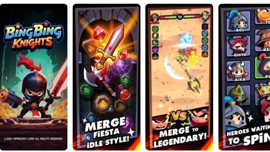 开箱子+二合的玩法融合，放置RPG新品《BingBingKnights》玩法分析