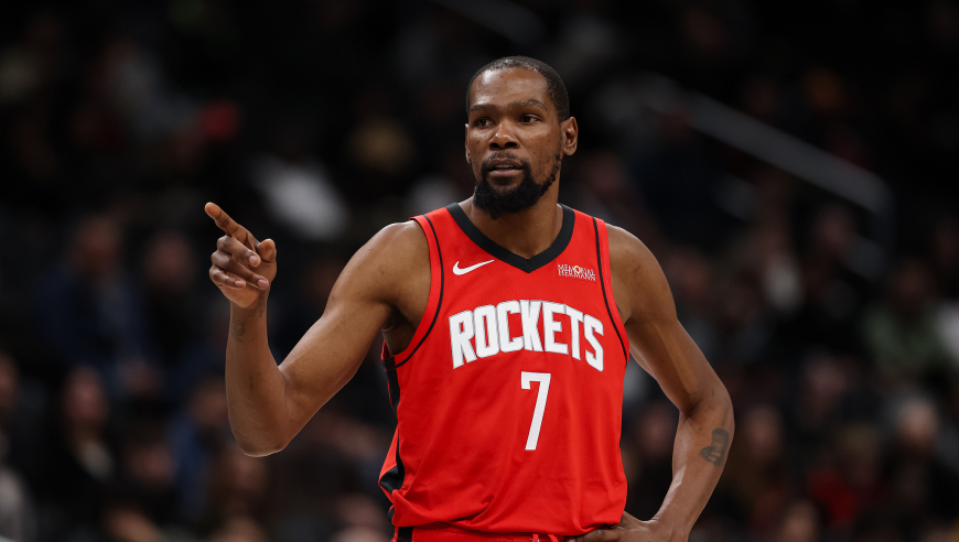 杜兰特30+7集锦：关键三分遭垫脚 最后沮丧怒推对手吃技犯