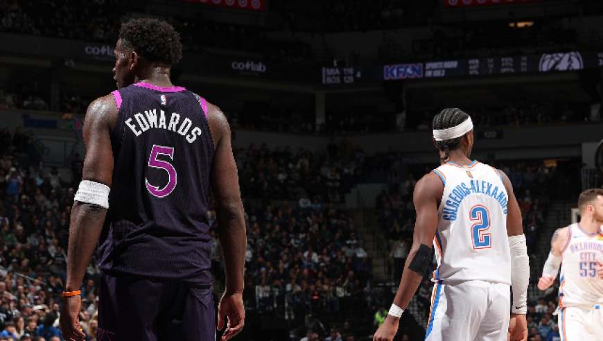 狼队雷霆最后时刻：华子对飙亚历山大 连送SGA关键血帽+抢断