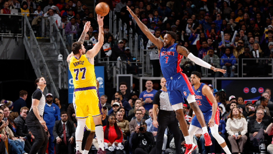 湖人活塞决胜6分钟：詹金斯最后35秒6分 东契奇错失绝平