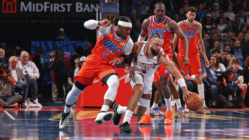 Top时刻｜太阳雷霆五佳球：SGA招牌2+1 切特排球大帽狄龙