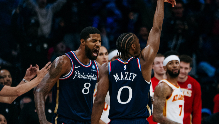 神剧情！76人末节最后40秒连追8分 马克西关键三分将老鹰拖入加时