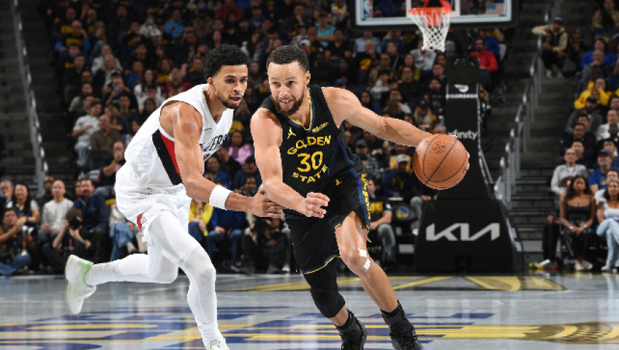 NBA杯：库里空砍38+9三分单节6中6 勇士遭开拓者双杀杨瀚森未出战