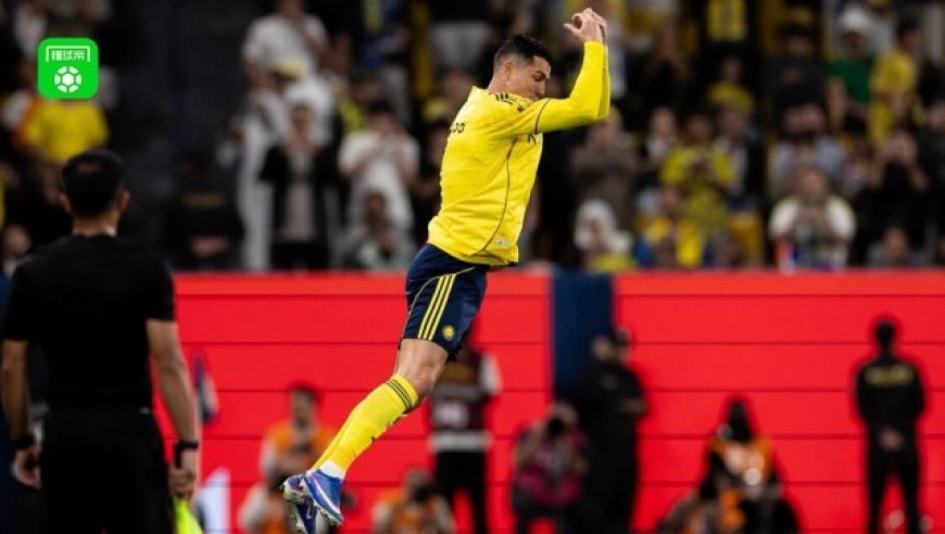 沙超：利雅得胜利4-0大胜哈森姆，C罗双响，安热洛-博尔热斯一条龙