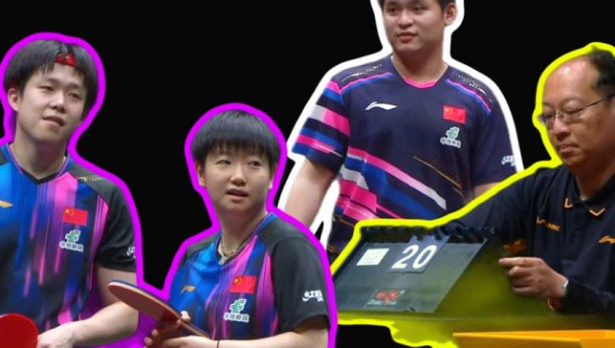 WTT总决赛爆笑乌龙：林诗栋一语逗翻全场！莎头吃瓜表情神同步！