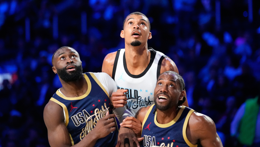 Top时刻｜全明星正赛五佳球：詹姆斯补扣文班大帽 小卡三分绝杀