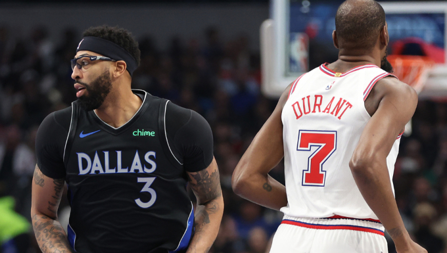 独行侠浓眉戴维斯vs火箭26分12篮板集锦：杀穿火箭防线+健康就无敌