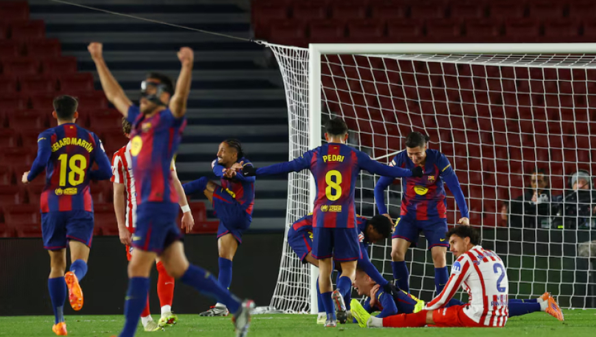 西甲：巴萨3-1逆转马竞夺5连胜领跑 拉菲尼亚破门莱万失点+助攻