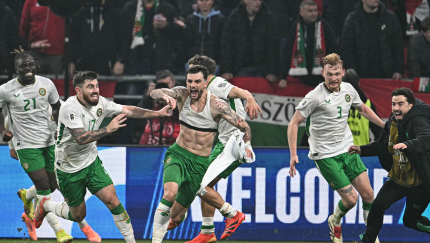 神剧情！爱尔兰3-2读秒绝杀匈牙利进世界杯附加赛，帕洛特戴帽救主