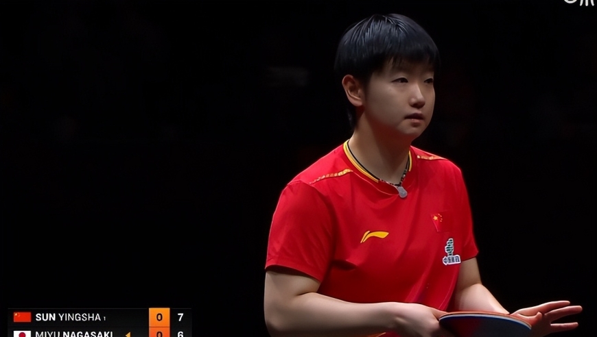 单局11-1，孙颖莎直落四局击败长崎美柚，赛后和对手相视而笑