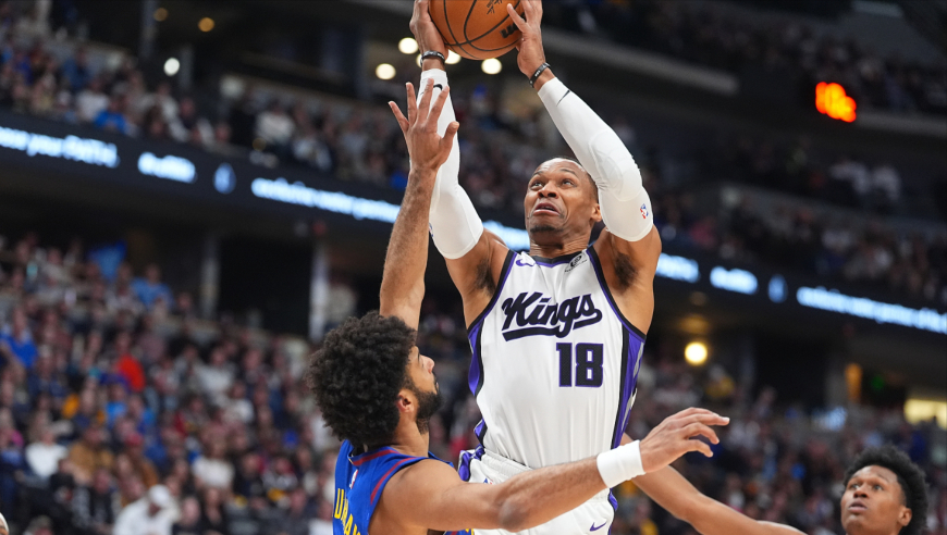 国王掘金最后时刻：威少约基奇王牌对飚 德罗赞超神2+1杀死比赛