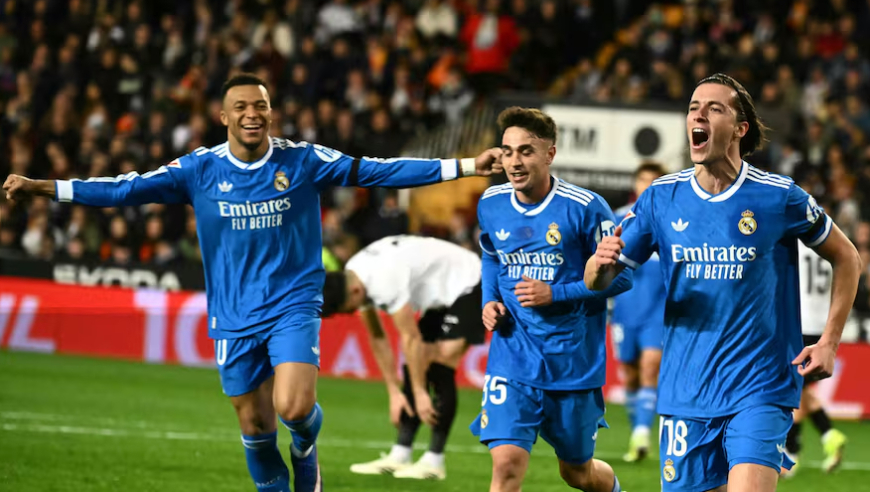 西甲：皇马2-0联赛7连胜 姆巴佩连续6场破门后卫连过数人进球