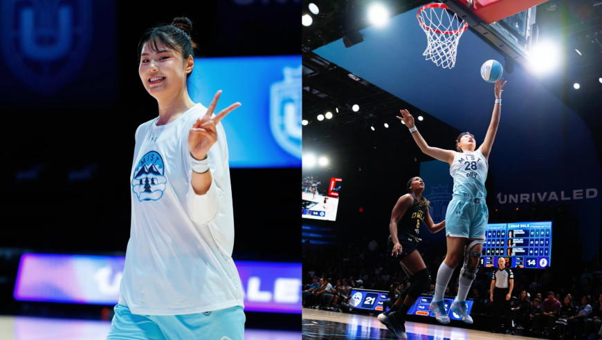 又靓又能打！李月汝3分钟砍13分，防下对手三分后秀欧洲步上篮