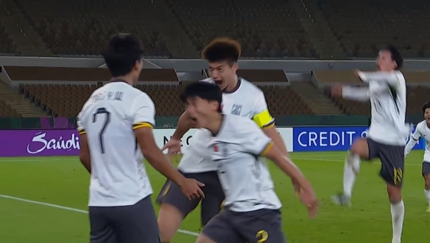 多角度回顾U23国足5分钟2球：彭啸无解头槌，向余望精彩抽射