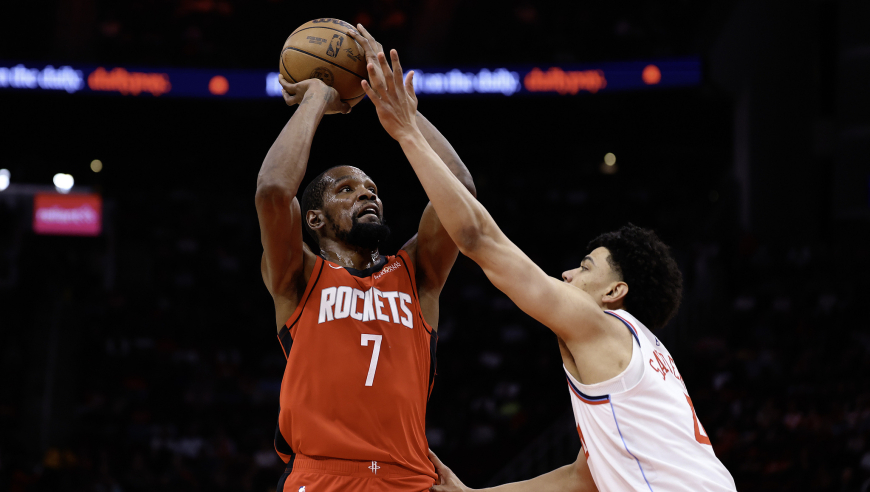 升西部第三，火箭获4大利好！杜兰特成历史第四人谢泼德16+6回暖