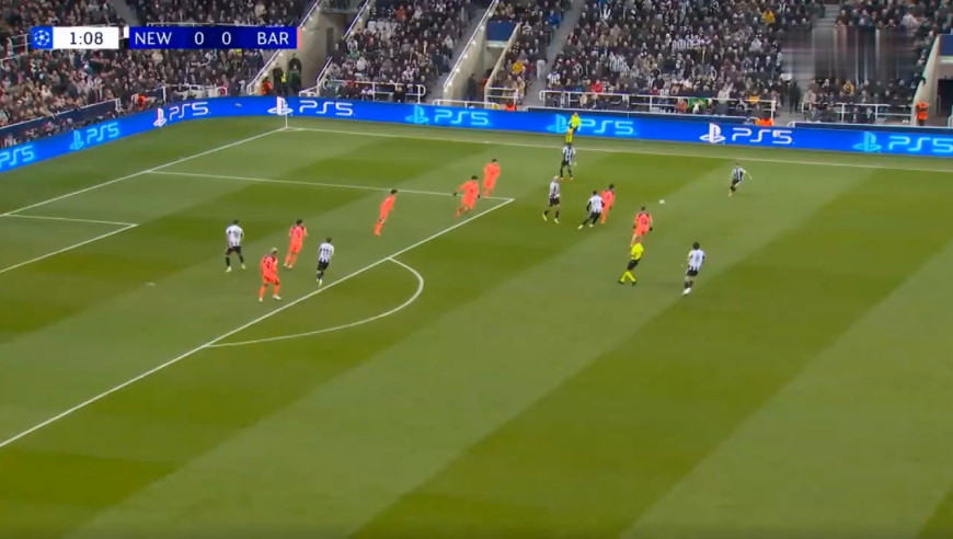 太刺激！慢镜还原亚马尔第96分钟逆天绝平，巴萨1-1纽卡斯尔联