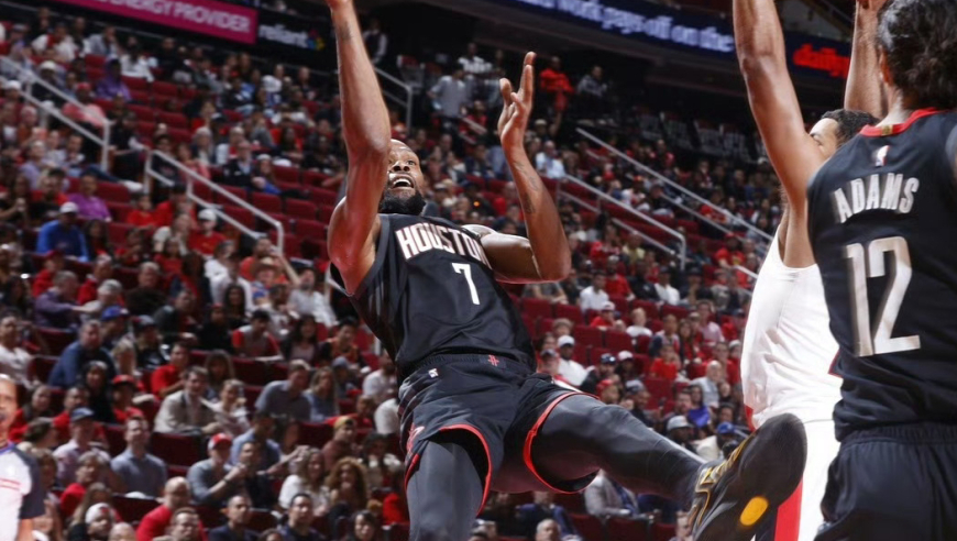 轰下140分！火箭大胜开拓者，杜兰特30+5，火箭一战有三大收获