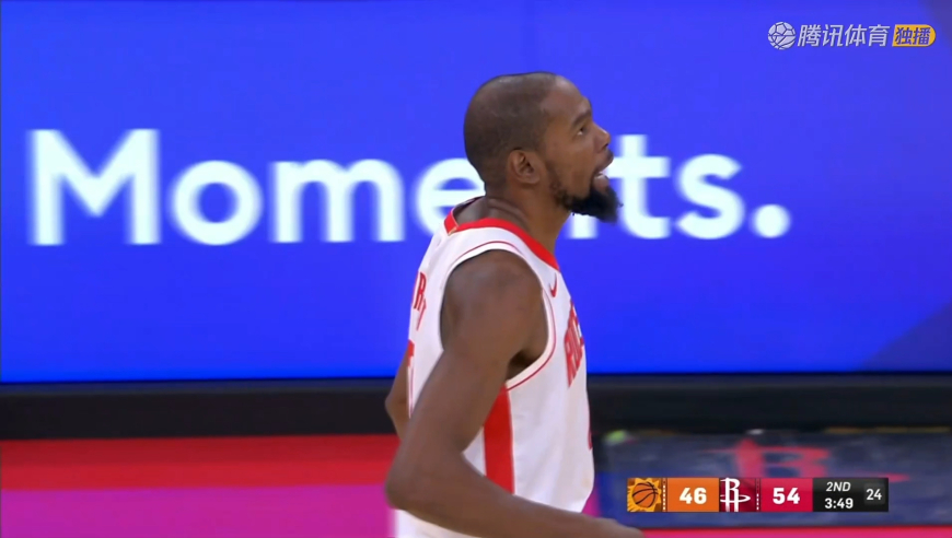 仰天怒吼！杜兰特丝滑反跑上篮打进 随后绝佳妙传阿门打停太阳