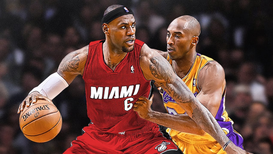 经典战役！10年热火三巨头首次对阵科比 詹姆斯三双并与科比对喷