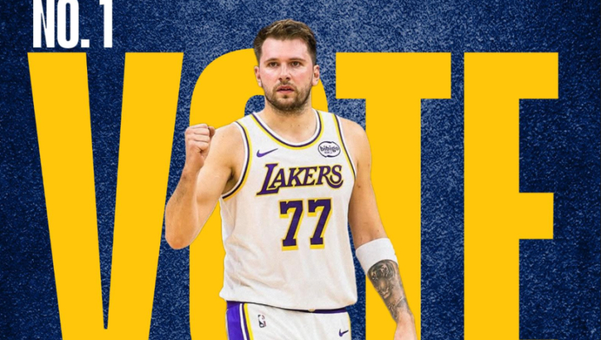 全明星次轮票数：东契奇票王字母东部第1 詹姆斯超杜兰特升西部第8