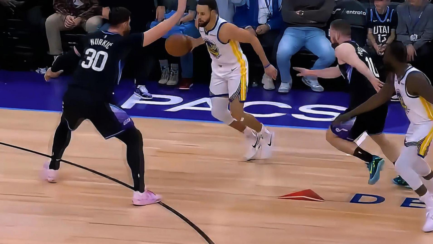 开场就打穿了！库里两记超难三分 残阵勇士首节轰18-3攻击波碾压爵士