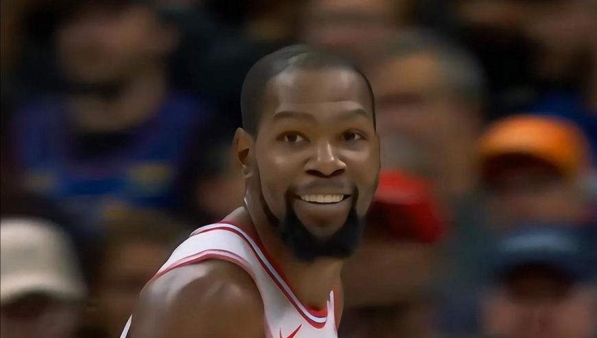 火箭新老死神！小贾命中三分 杜兰特两罚+后仰跳投自己都笑了