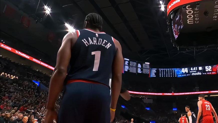 梦回巅峰！哈登联手大洛快船轰15-5追回分差 科林斯三分打停开拓者