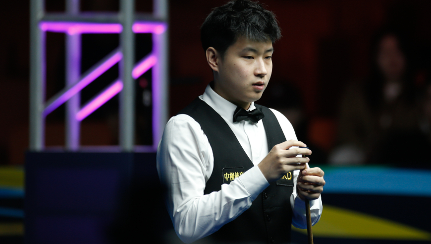 赵心童霸气长台 超细腻围球光速轰破百 太快了