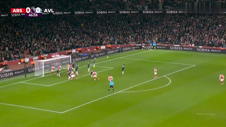 踢疯了！慢镜还原阿森纳4-1大胜阿斯顿维拉全过程，全队疯狂庆祝