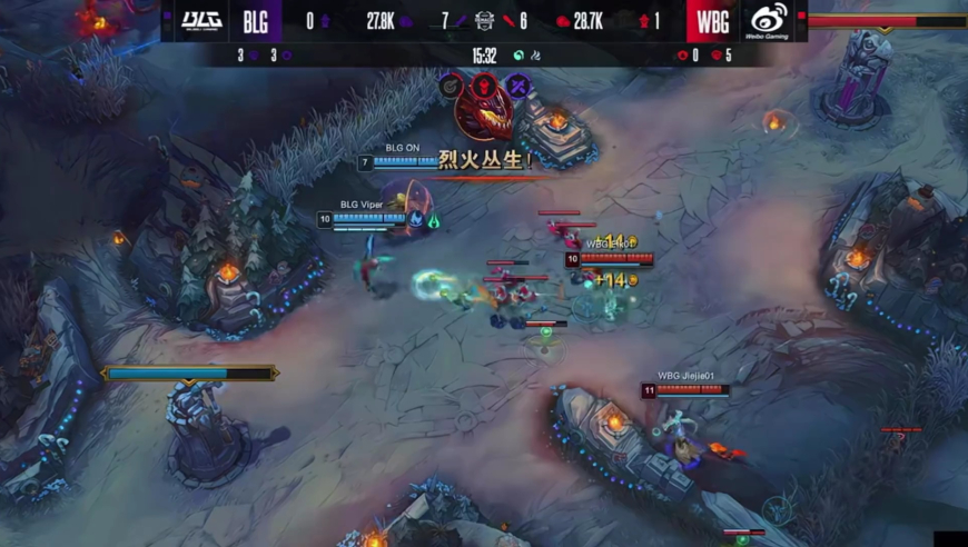 WBG战胜BLG &ldquo;相公大于老公&rdquo;，ELK证明自己对位Viper打出巨大差距，Xun门歪炮，盲选模式谁菜谁尴尬
