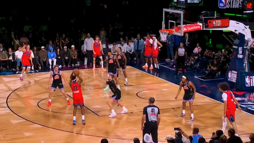 未来超巨！76人VJ埃奇库姆新秀赛连轰10分助卡特队绝杀麦迪队