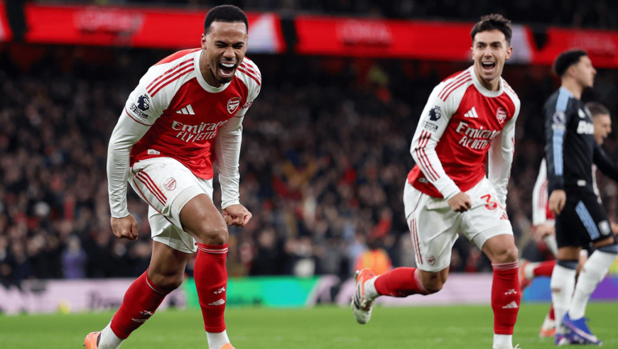 强到离谱！慢镜看阿森纳狂轰4球打崩维拉，每个进球都是世界级