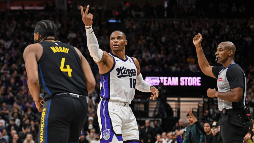 达成三双！威少23+16+10集锦：开场就中三分 末节频频发威