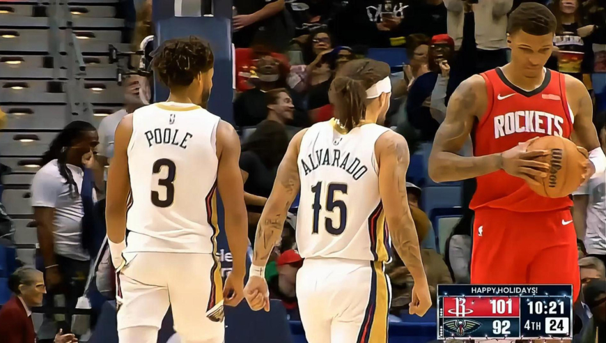 惊天逆转！鱼腩鹈鹕末节轰出15-3打崩火箭 火箭仅杜兰特拿到3分