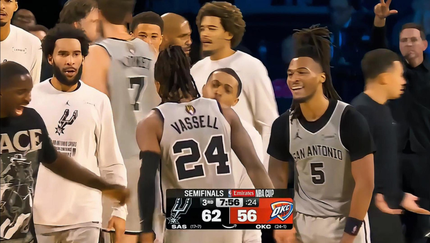 马三疯大于雷三疯！残阵马刺第三节一分钟轰出10-0攻击波反超雷霆