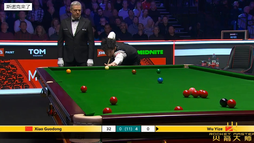 2026大师赛，吴宜泽火力太猛6-0横扫肖国栋，强势晋级4强