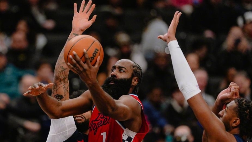 15战13胜挺进附加赛！小卡缺阵哈登36+7+9，快船力克奇才夺6连胜