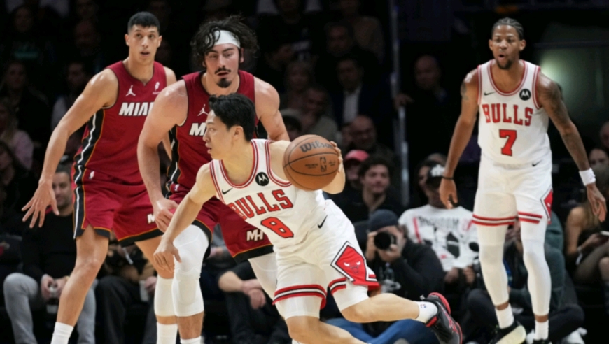 慢镜还原公牛热火决胜时刻！维金斯三分扳平，布泽利斯连续得分定胜局