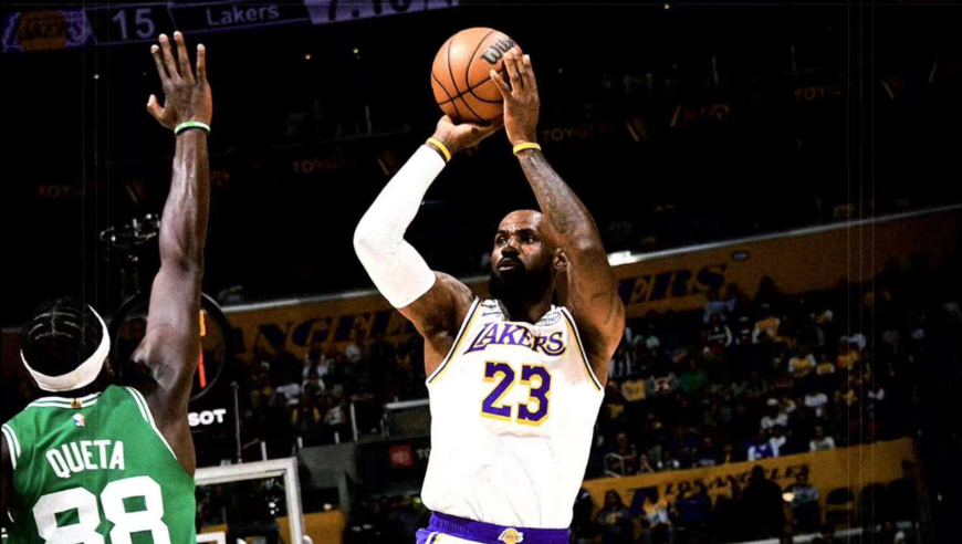 43000分历史第一！詹皇20+5集锦 送杰伦布朗钉板血帽