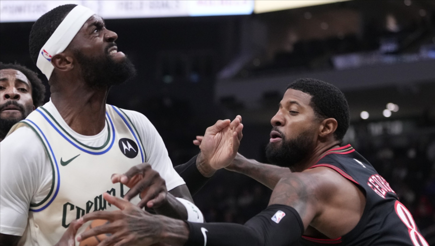 76人保罗乔治vs雄鹿21分集锦：12投7中+4记三分逐渐找回状态