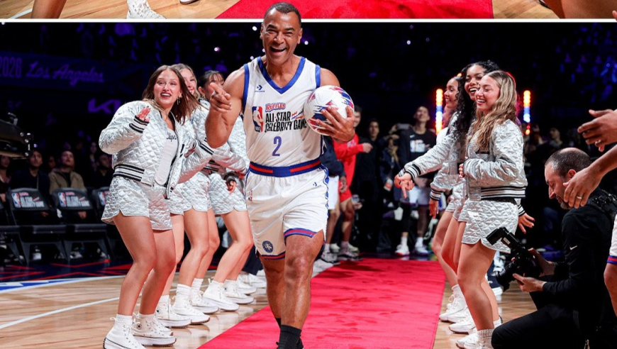 身材肌肉堪比现役！前巴西队长卡福参与NBA名人赛，大秀脚法