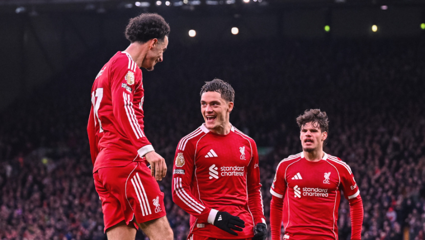 英超：利物浦1-1伯恩利遭4连平位列第4 维尔茨破门，索博失点