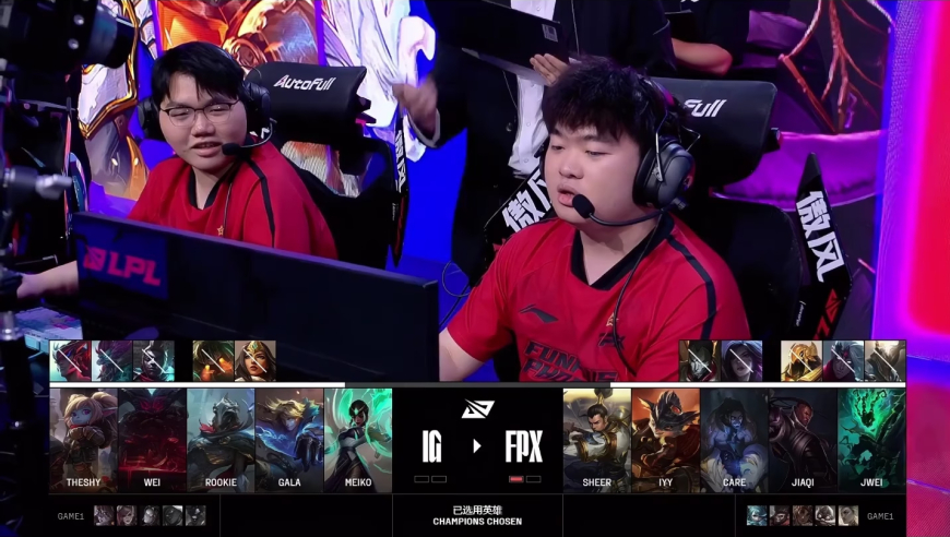 LOL：FPX爆冷零封IG，Gala被RNG后辈连续线杀，是时候请杰杰了