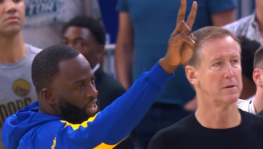 恶意犯规！勇士波杰被步行者杰克逊锁喉 追梦格林还在场边捣乱