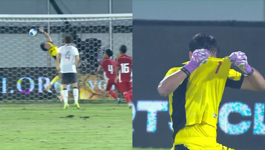 印尼门将神鬼一体！开挂扑U17国足必进球，爆笑送读秒绝杀乌龙
