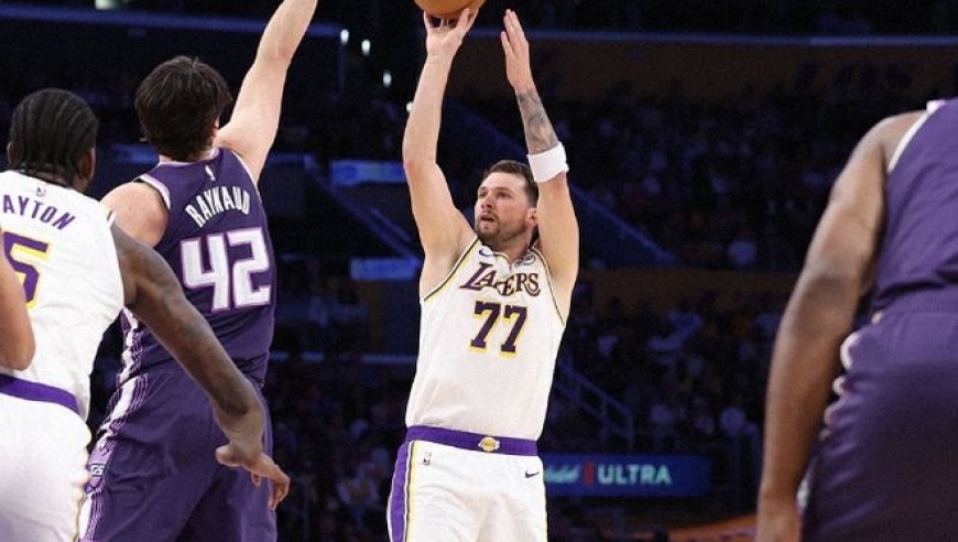 东契奇28+5+9詹皇24分，威少重返故地7中1，湖人24分大胜国王